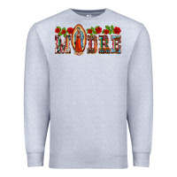 Heather Grey madre lady of guadelupe Premium Sweatshirt - BarkalooDesign