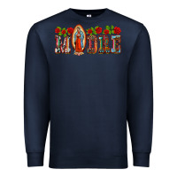 Navy madre lady of guadelupe Premium Sweatshirt - BarkalooDesign