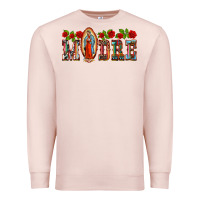 Pale Pink madre lady of guadelupe Premium Sweatshirt - BarkalooDesign