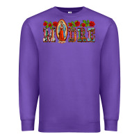 Purple madre lady of guadelupe Premium Sweatshirt - BarkalooDesign