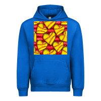 Cobalt softball hearts seamless pattern Urban Hoodie - BundleAndBundleShop