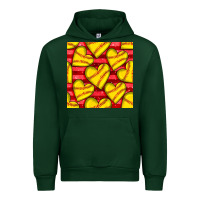 Forest Green softball hearts seamless pattern Urban Hoodie - BundleAndBundleShop