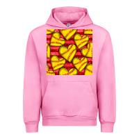 Fuchsia Pink softball hearts seamless pattern Urban Hoodie - BundleAndBundleShop