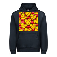 Navy softball hearts seamless pattern Urban Hoodie - BundleAndBundleShop