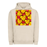 Pigment French Oak softball hearts seamless pattern Urban Hoodie - BundleAndBundleShop