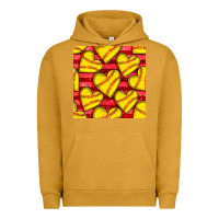Pigment Peanut Butter softball hearts seamless pattern Urban Hoodie - BundleAndBundleShop