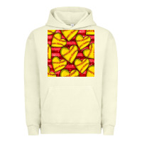 Pigment Pistachio softball hearts seamless pattern Urban Hoodie - BundleAndBundleShop