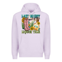 Lilac last night we let the liquar talk Premium Hoodie - NancyCooperArtShop