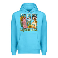 Ocean Blue last night we let the liquar talk Premium Hoodie - NancyCooperArtShop