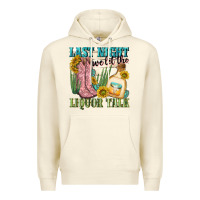Sandshell last night we let the liquar talk Premium Hoodie - NancyCooperArtShop