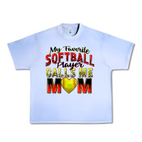 Grape Ice my favorite softball player calls me mom Urban Heavy Tee - Zillion Design Studio