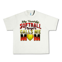 Pistachio my favorite softball player calls me mom Urban Heavy Tee - Zillion Design Studio