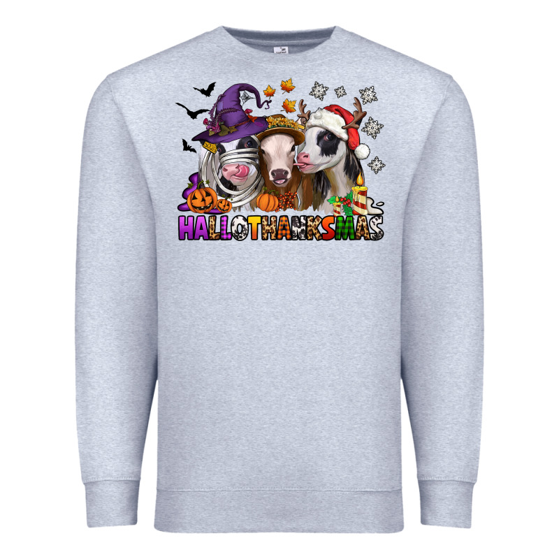 Hallothanksmas Heifers Premium Sweatshirt by Jasminsmagicworld | Teevron