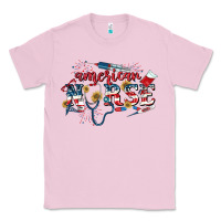 Bubblegum Pink American Nurse 4th of July Classic Tee - CowGirlArtShop