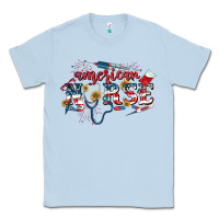 Dusty Blue American Nurse 4th of July Classic Tee - CowGirlArtShop