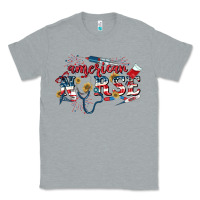 Heather Grey American Nurse 4th of July Classic Tee - CowGirlArtShop