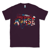 Plum American Nurse 4th of July Classic Tee - CowGirlArtShop