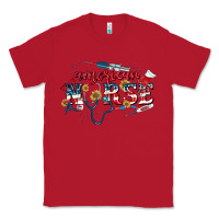 Red American Nurse 4th of July Classic Tee - CowGirlArtShop