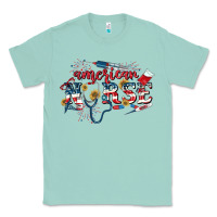 Seafoam American Nurse 4th of July Classic Tee - CowGirlArtShop