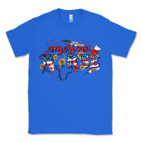 True Royal American Nurse 4th of July Classic Tee - CowGirlArtShop