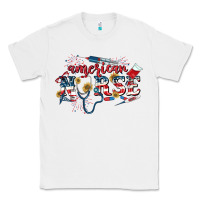 White American Nurse 4th of July Classic Tee - CowGirlArtShop