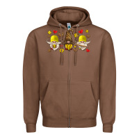 Chestnut softball gnome Zipper Hoodie - HRA Design Shop