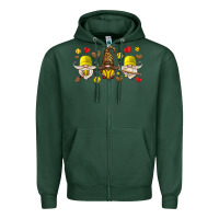 Sports Green softball gnome Zipper Hoodie - HRA Design Shop