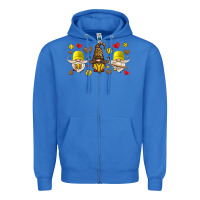 True Royal softball gnome Zipper Hoodie - HRA Design Shop