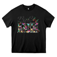 Black blessed mom Heavy Core Tee - SublimationCraftShop