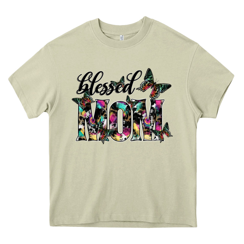 Blessed Mom Heavy Core Tee by SublimationCraftShop | Teevron