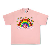 Pride Rainbow With Daisy And Butterfly Urban Heavy Tee | Teevron