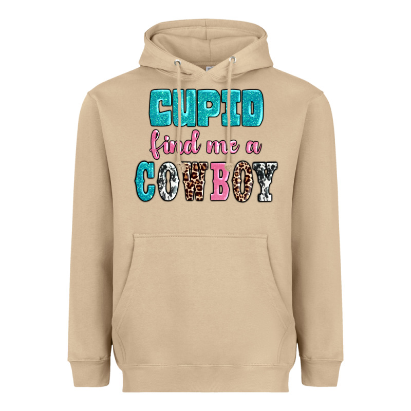 Cupid Find Me A Cowboy Heavyweight Hoodie by AdoDesignShop | Teevron