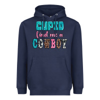 Navy cupid find me a cowboy Heavyweight Hoodie - AdoDesignShop