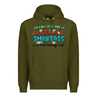 Army Green im  kind of a mix of sweetheart and smartass Premium Hoodie - MaliasSmallBusiness