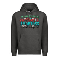 Charcoal Heather im  kind of a mix of sweetheart and smartass Premium Hoodie - MaliasSmallBusiness