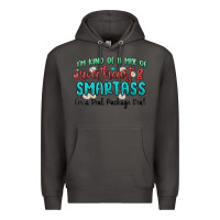 Smoke im  kind of a mix of sweetheart and smartass Premium Hoodie - MaliasSmallBusiness