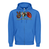True Royal peace love football Zipper Hoodie - CowhideDigitalArt