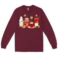 Burgundy santa fuel coffee cups Long Sleeve Tee - texasbilliewilder