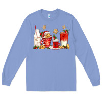 Colony Blue santa fuel coffee cups Long Sleeve Tee - texasbilliewilder