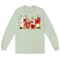 Matcha santa fuel coffee cups Long Sleeve Tee - texasbilliewilder