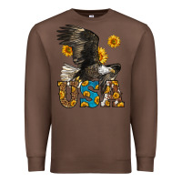 Chestnut Western Usa Eagle Premium Sweatshirt - LillyAllenDesigns