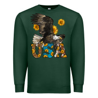 Sports Green Western Usa Eagle Premium Sweatshirt - LillyAllenDesigns