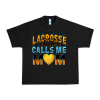 Black my favorite lacrosse player calls me mom Urban Heavy Tee - Zillion Design Studio