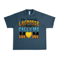 Midnight Navy my favorite lacrosse player calls me mom Urban Heavy Tee - Zillion Design Studio