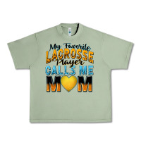 Oil Green my favorite lacrosse player calls me mom Urban Heavy Tee - Zillion Design Studio