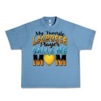 Pebble Blue my favorite lacrosse player calls me mom Urban Heavy Tee - Zillion Design Studio