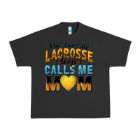 Pigment Black my favorite lacrosse player calls me mom Urban Heavy Tee - Zillion Design Studio