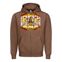 Chestnut softball gnome Zipper Hoodie - HRA Design Shop