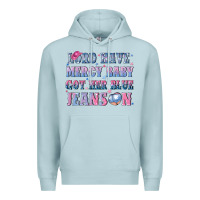 Blue Mist lord have mercy baby got her blue jeans on Premium Hoodie - NancyCooperArtShop
