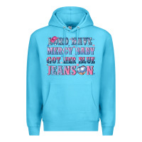 Ocean Blue lord have mercy baby got her blue jeans on Premium Hoodie - NancyCooperArtShop